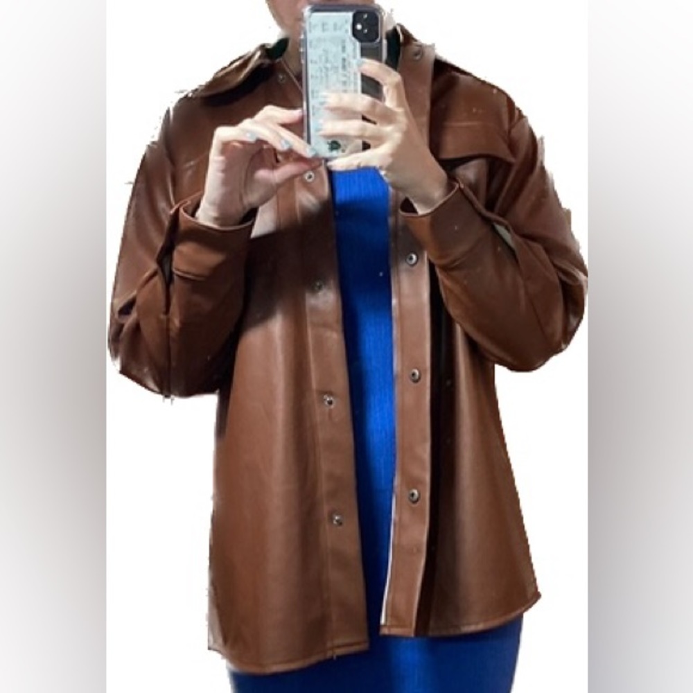 Faux Good Measure Shacket - Picture 2 of 3